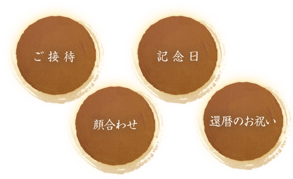 ご接待 記念日 顔合わせ